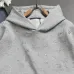 Louis Vuitton Solid Color Embroidery Hoodie, White, Grey, Black #B68809