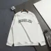 Moncler Classic Logo Embroidered Crew Neck Sweatshirt, White and Black #B68827