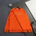Moncler Classic Script Logo Embroidered Crew Sweatshirt, Orange Cream Black #B68828