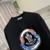Moncler Color Splash Circle Logo Crewneck Sweatshirt, Black &amp; White #B69215