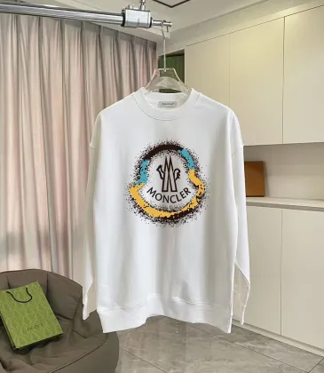 Moncler Color Splash Circle Logo Crewneck Sweatshirt, Black &amp; White #B69215