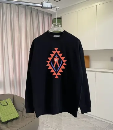 Moncler Ethnic Geometric Logo Crewneck Sweatshirt, Black &amp; White #B69213