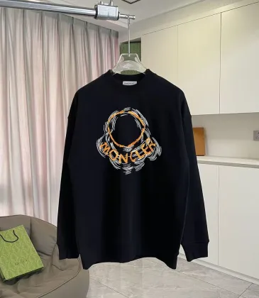 Moncler Sketch Circle Logo Crewneck Sweatshirt, Black &amp; White #B69214
