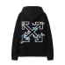 Off - White Black Hoodie With Colorful Butterfly And Arrow Graphic #A54447
