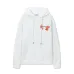 Off - White White Hoodie With Colorful Abstract Arrow Graphic Design #A54449