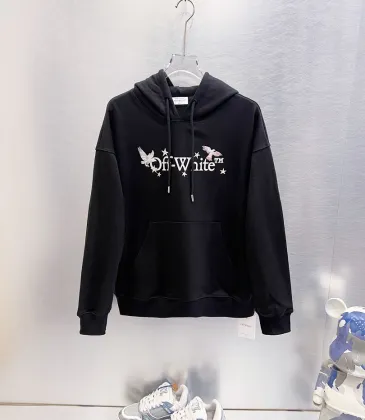 Off-White Flying Birds Arrow Print Hoodie, Black, White #B69188