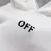 Off-White Geometric Arrow Print Pullover Hoodie, White &amp; Black #B67850
