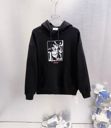 Off‑White Art Figure Print Pullover Hoodie, Black #B67848