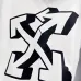 Off‑White Distorted Arrow Graphic Pullover Hoodie, White &amp; Black #B67853