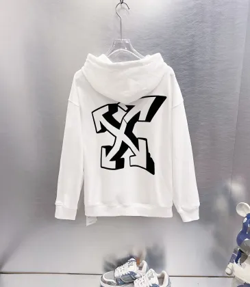 Off‑White Distorted Arrow Graphic Pullover Hoodie, White &amp; Black #B67853