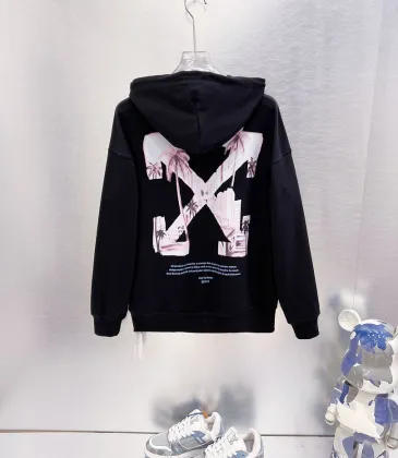 Off‑White Miami Palm Tree Print Pullover Hoodie, White &amp; Black #B67849