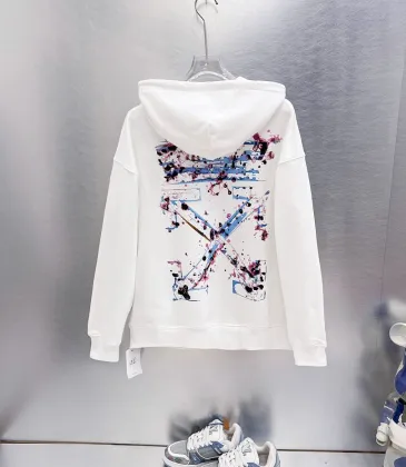 Off‑White Paint Splatter Arrow Pullover Hoodie, White &amp; Black #B67851