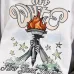 Off‑White Statue Of Liberty Torch Eagle Print Pullover Hoodie, White #B67855