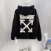 Off‑White Tape Arrow Graphic Pullover Hoodie, Black White #B68263
