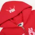 Spider‑5 Men Fleece‑Lined 555 Graphic Zip‑Up Hoodie, Bright Red #B67977