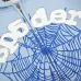 Spider‑5 Men Spider‑Web Graphic Zip‑Up Hoodie, Light Baby Blue #B67978