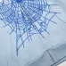 Spider‑5 Men Spider‑Web Graphic Zip‑Up Hoodie, Light Baby Blue #B67978