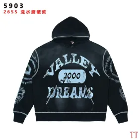 Vale Forever 2000 Vintage Tie‑Dye Sleeve Print Hoodie #B67489