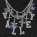 Vale Forever Big Chain Rhinestone Cross Hoodie Vintage Washed Streetwear Oversized Hoodie #A67211