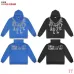 Vale Forever Black Vintage Chain‑Pattern Graphic Hoodie #B67490