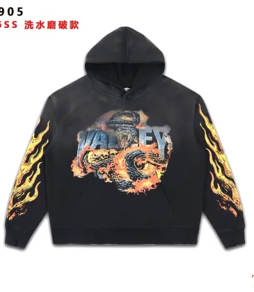 Vale Forever Dragon Flame Double‑Sided Print Vintage Hoodie #B67487