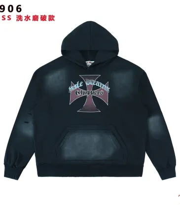 Vale Forever Vintage Wash Purple Cross Gothic Letter Hoodie #B67486