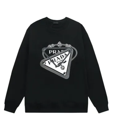 Prada Hoodies for MEN Black/White #A54457
