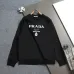 Prada Milano Logo Crew Neck Sweatshirt, White and Black #B68826