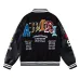AMIRI Varsity Jacket Multi Patches Chenille Letterman Black Coat #B68617