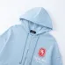 Amiri Chateau California Embroidered Zip‑Up Hoodie Jacket, Light Blue&amp;Black #B67641