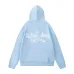 Amiri Chateau California Embroidered Zip‑Up Hoodie Jacket, Light Blue&amp;Black #B67641