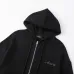 Amiri Colorful Rhinestone Script Zip‑Up Hoodie Jacket, Black #B67646