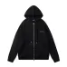 Amiri Colorful Rhinestone Script Zip‑Up Hoodie Jacket, Black #B67646