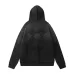 Amiri Gradient Washed Flower Embroidery Zip‑Up Hoodie Jacket, Blue&amp;Black #B67644