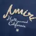 Amiri Navy Blue Varsity Jacket With Embroidered Logo And Striped Details #A54437