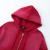 Amiri Rhinestone Logo Zip‑Up Hoodie Jacket, Wine Red&amp;Black #B67642