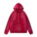 Amiri Rhinestone Logo Zip‑Up Hoodie Jacket, Wine Red&amp;Black #B67642