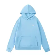 Amiri Small Logo Pullover Hoodie, Baby Blue & Black #B67649 Amiri Small Logo Pullover Hoodie, Baby Blue & Black #B67649