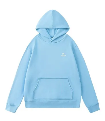 Amiri Small Logo Pullover Hoodie, Baby Blue &amp; Black #B67649