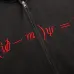 Balenciaga Dirac Equation Embroidered Zip‑Up Hoodie, Washed Black &amp; Red #B67629