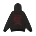 Balenciaga Dirac Equation Embroidered Zip‑Up Hoodie, Washed Black &amp; Red #B67629