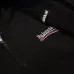 Balenciaga Logo Embroidered Distressed Zip‑Up Hoodie Jacket, Black #B67630