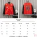Balenciaga Red Faux Leather NBA 10 Heavy Embroidery Varsity Jacket #B68987