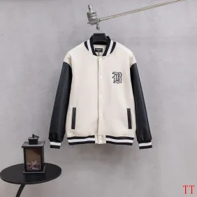 Balenciaga Runway Wool Leather Sleeve Varsity Jacket #B68986