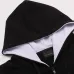 Balenciaga x NBA No.10 Zip‑Up Hoodie Jacket, Black &amp; White #B67628