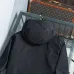 Burberry Blue Embroidered Logo Hooded Windbreaker Jacket, Black #B68291