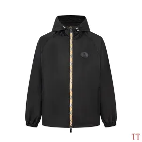 Burberry Check Placket Nylon Hooded Jacket #B68994