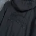 Burberry Embroidered Logo Hooded Windbreaker Jacket, Black #B68289