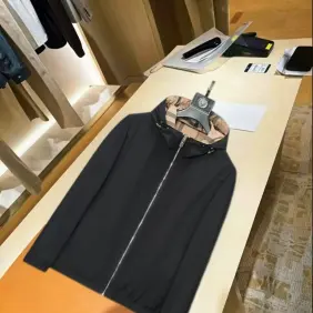 Burberry Embroidered Logo Hooded Windbreaker Jacket, Black #B68289 Burberry Embroidered Logo Hooded Windbreaker Jacket, Black #B68289