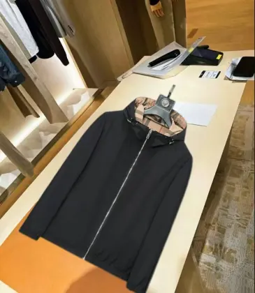 Burberry Embroidered Logo Hooded Windbreaker Jacket, Black #B68289